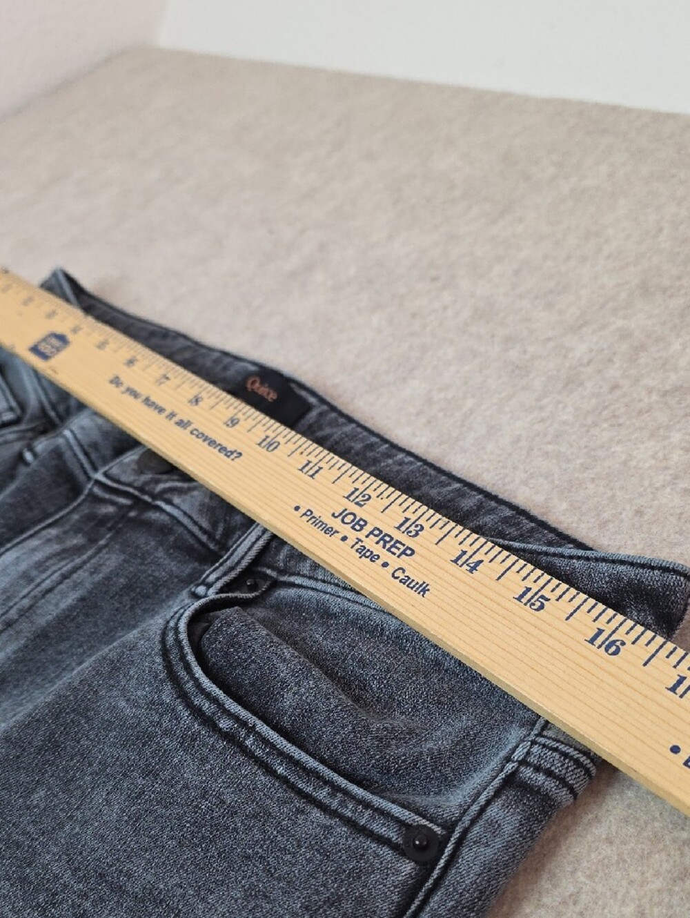 🖤 Quince Ultra-Soft High-Rise Wide Leg Jeans - Washed Black (Size 31) - Picture 9 of 16